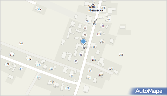 Stadła, Stadła, 34, mapa Stadła