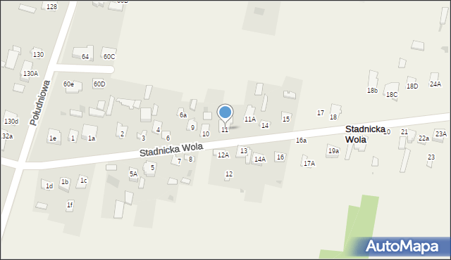 Stadnicka Wola, Stadnicka Wola, 11, mapa Stadnicka Wola