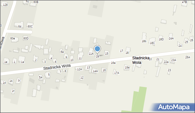 Stadnicka Wola, Stadnicka Wola, 14, mapa Stadnicka Wola