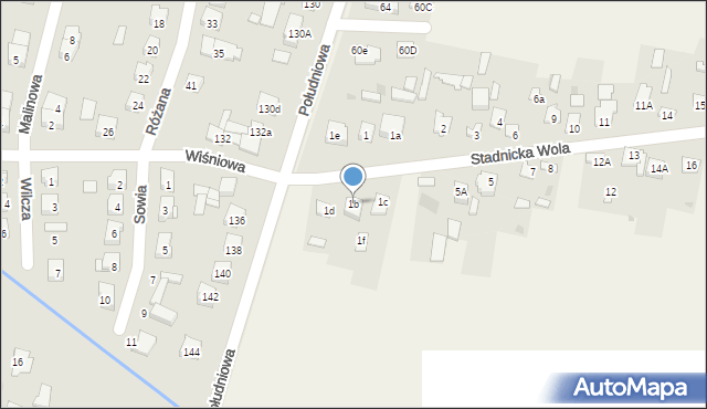Stadnicka Wola, Stadnicka Wola, 1b, mapa Stadnicka Wola