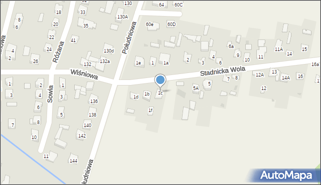 Stadnicka Wola, Stadnicka Wola, 1c, mapa Stadnicka Wola