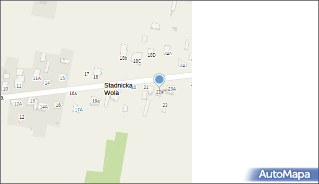 Stadnicka Wola, Stadnicka Wola, 22a, mapa Stadnicka Wola