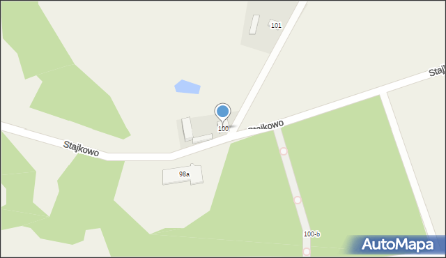 Stajkowo, Stajkowo, 100, mapa Stajkowo