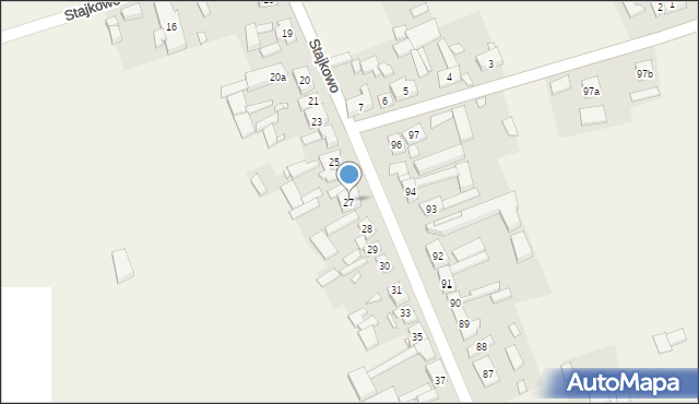 Stajkowo, Stajkowo, 27, mapa Stajkowo