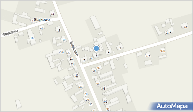 Stajkowo, Stajkowo, 5, mapa Stajkowo