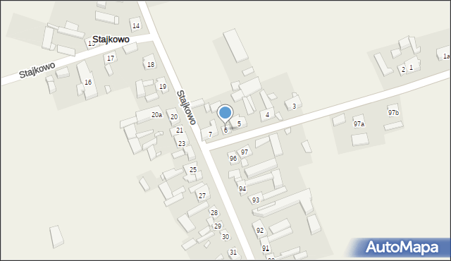 Stajkowo, Stajkowo, 6, mapa Stajkowo