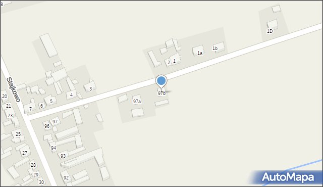 Stajkowo, Stajkowo, 97b, mapa Stajkowo