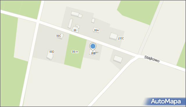 Stajkowo, Stajkowo, 99B, mapa Stajkowo