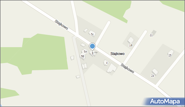 Stajkowo, Stajkowo, 5, mapa Stajkowo