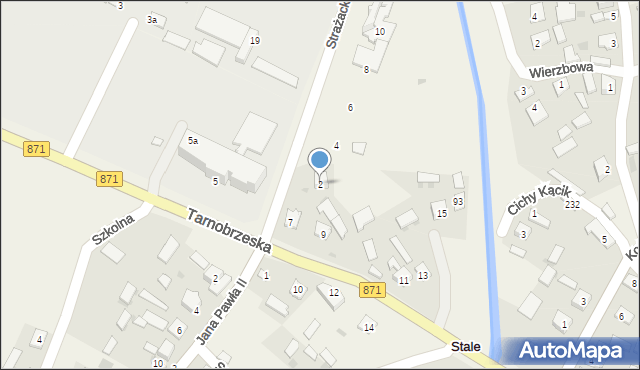 Stale, Strażacka, 2, mapa Stale