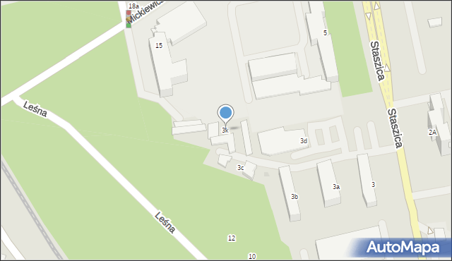 Stalowa Wola, Staszica Stanisława, 3k, mapa Stalowa Wola