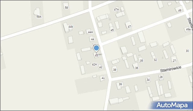 Stamirowice, Stamirowice, 43, mapa Stamirowice