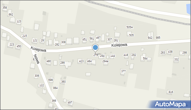 Staniątki, Staniątki, 279, mapa Staniątki