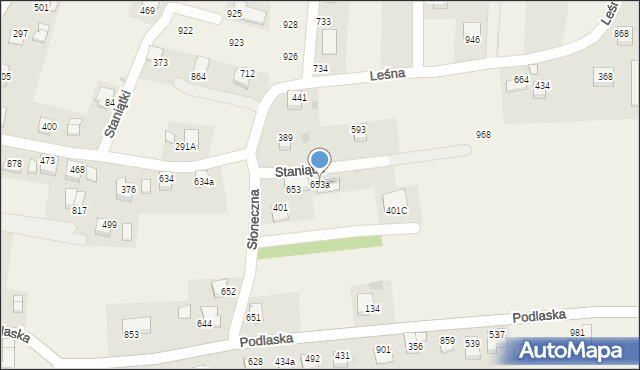 Staniątki, Staniątki, 653a, mapa Staniątki
