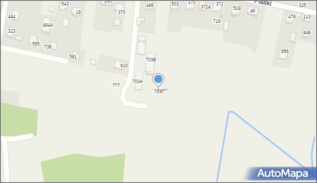 Staniątki, Staniątki, 703c, mapa Staniątki