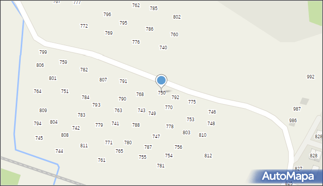 Staniątki, Staniątki, 750, mapa Staniątki