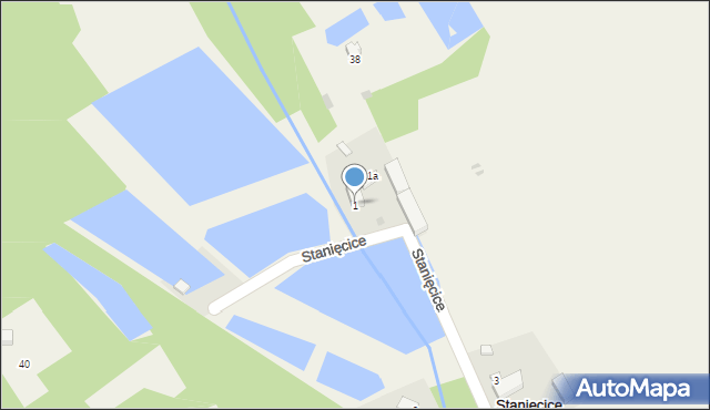 Stanięcice, Stanięcice, 1, mapa Stanięcice