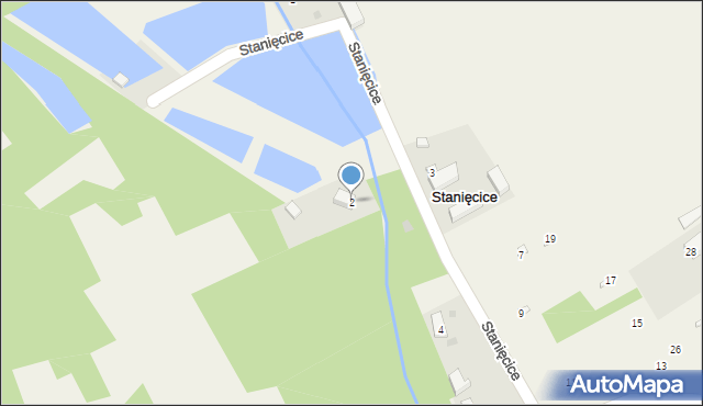 Stanięcice, Stanięcice, 2, mapa Stanięcice