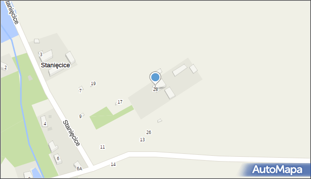 Stanięcice, Stanięcice, 28, mapa Stanięcice