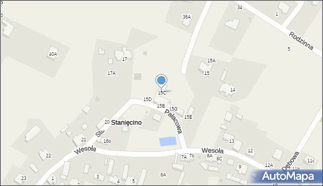 Stanięcino, Stanięcino, 15C, mapa Stanięcino