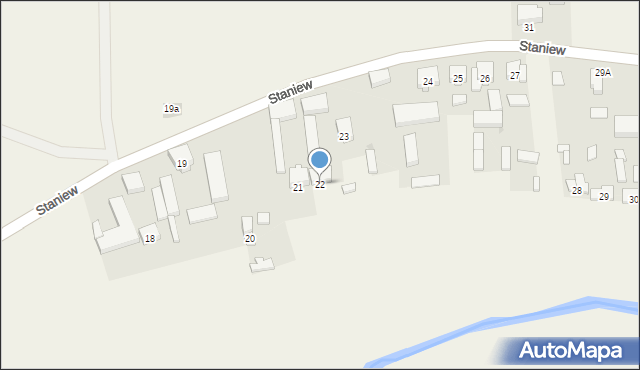 Staniew, Staniew, 22, mapa Staniew