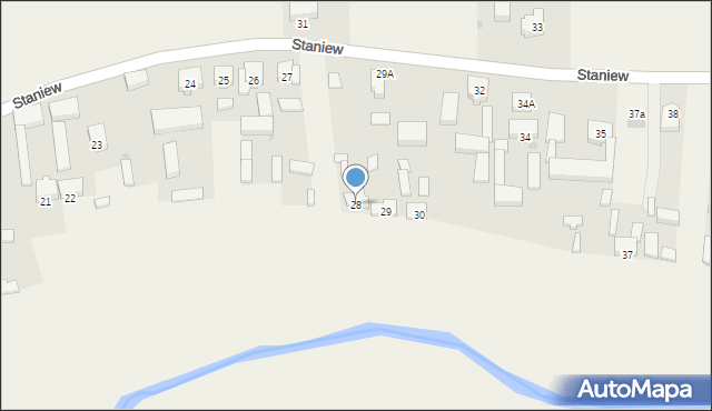 Staniew, Staniew, 28, mapa Staniew