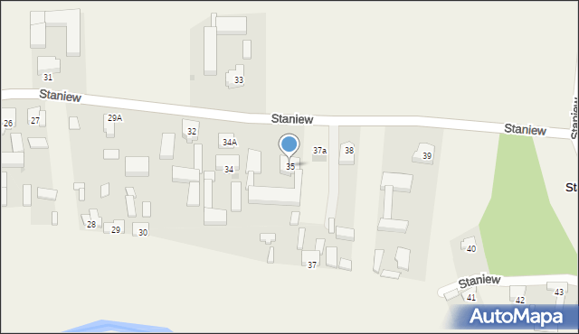 Staniew, Staniew, 35, mapa Staniew