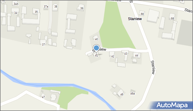 Staniew, Staniew, 41, mapa Staniew