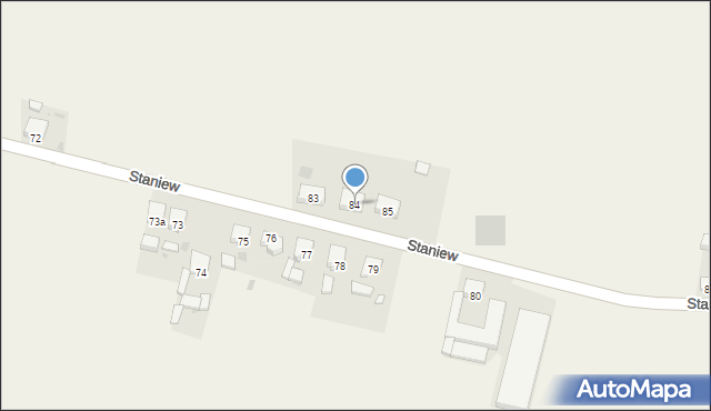 Staniew, Staniew, 84, mapa Staniew