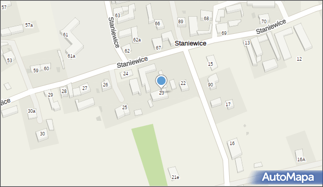 Staniewice, Staniewice, 23, mapa Staniewice