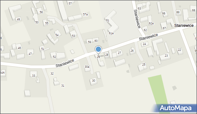 Staniewice, Staniewice, 29, mapa Staniewice