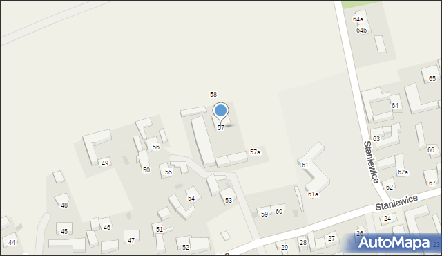 Staniewice, Staniewice, 57, mapa Staniewice