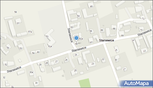 Staniewice, Staniewice, 62, mapa Staniewice