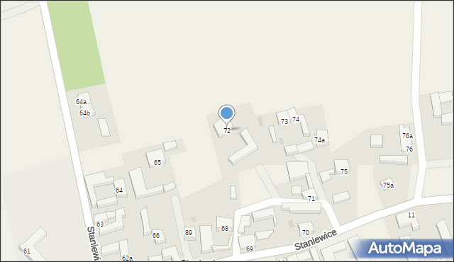 Staniewice, Staniewice, 72, mapa Staniewice
