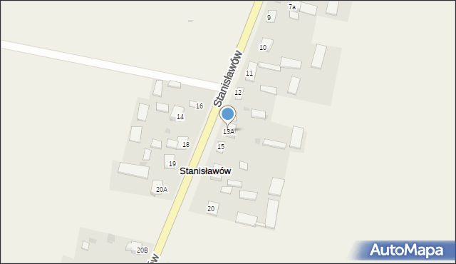Stanin, Stanin, 13A, mapa Stanin