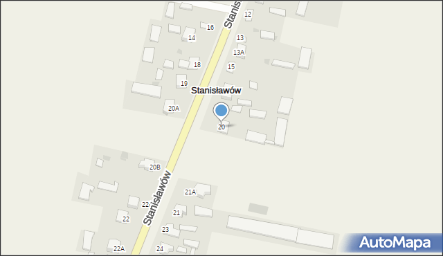Stanin, Stanin, 20, mapa Stanin