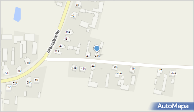 Stanin, Stanin, 43A, mapa Stanin