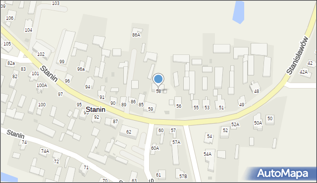 Stanin, Stanin, 58, mapa Stanin