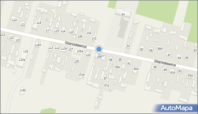 Stanisławice, Stanisławice, 100, mapa Stanisławice