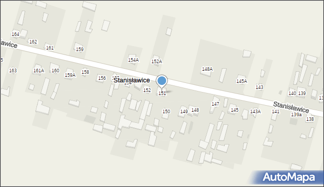 Stanisławice, Stanisławice, 151, mapa Stanisławice