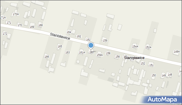 Stanisławice, Stanisławice, 160, mapa Stanisławice