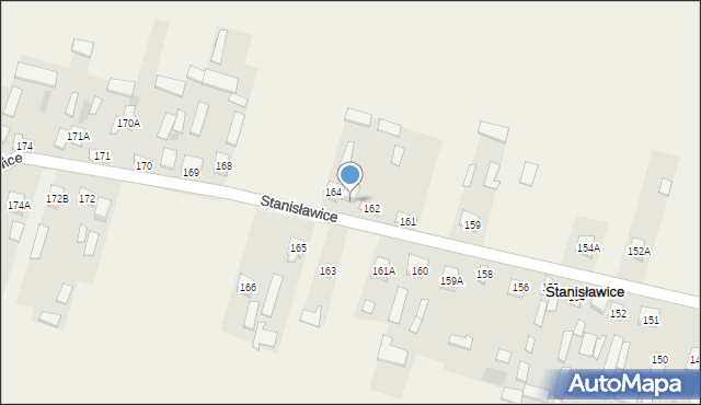 Stanisławice, Stanisławice, 163a, mapa Stanisławice