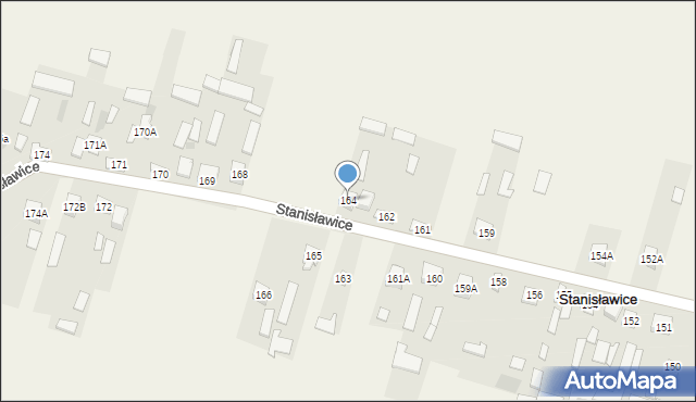 Stanisławice, Stanisławice, 164, mapa Stanisławice