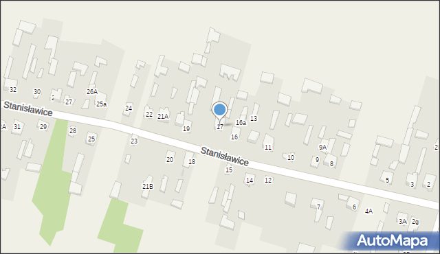 Stanisławice, Stanisławice, 17, mapa Stanisławice
