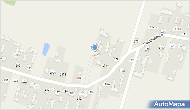 Stanisławice, Stanisławice, 181A, mapa Stanisławice