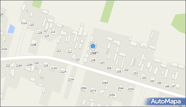 Stanisławice, Stanisławice, 208B, mapa Stanisławice