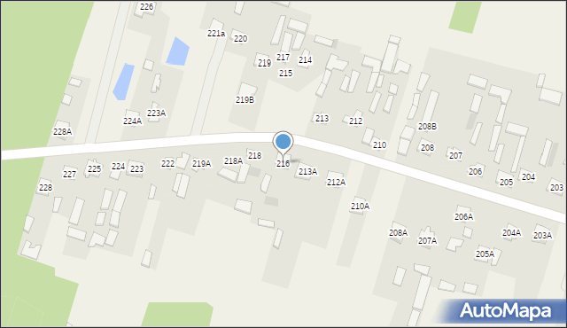 Stanisławice, Stanisławice, 216, mapa Stanisławice