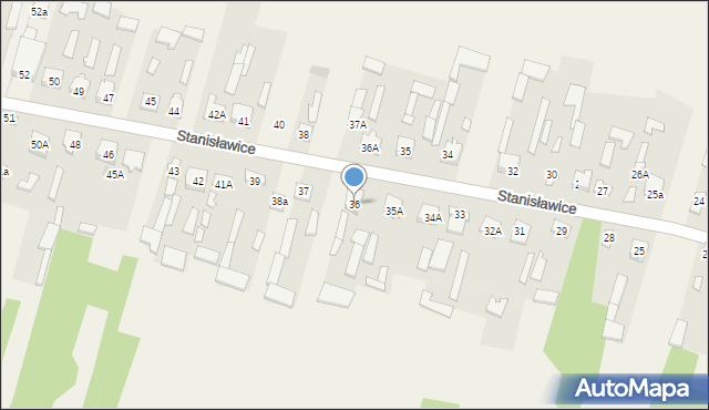 Stanisławice, Stanisławice, 36, mapa Stanisławice
