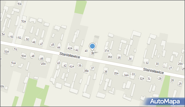 Stanisławice, Stanisławice, 38, mapa Stanisławice