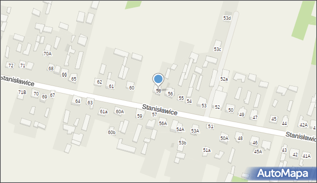 Stanisławice, Stanisławice, 58, mapa Stanisławice